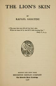 Cover of: The lion's skin by Rafael Sabatini