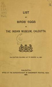 Cover of: List of birds