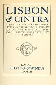 Cover of: Lisbon & Cintra by A. C. Inchbold