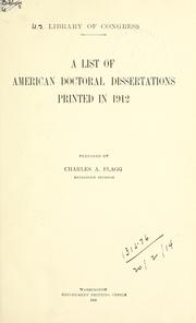 Cover of: A list of American doctoral dissertations. by Library of Congress. Catalog Division