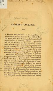 Cover of: Amherst college ...