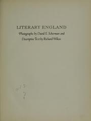 Cover of: Literary England: photographs of places made memorable in English literature