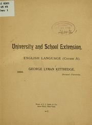 Cover of: English language (course A)