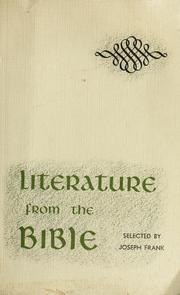 Cover of: Literature from the Bible