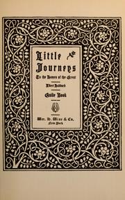 Cover of: Little journeys to the homes of the great by Elbert Hubbard
