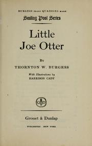 Cover of: Little Joe Otter by Thornton W. Burgess