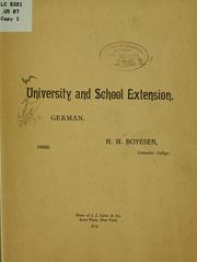 Cover of: German by Hjalmar Hjorth Boyesen