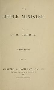 Cover of: The little minister by J. M. Barrie