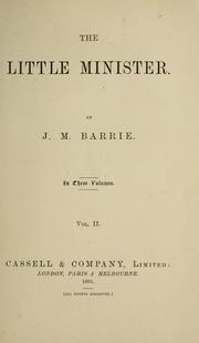 Cover of: The little minister by J. M. Barrie