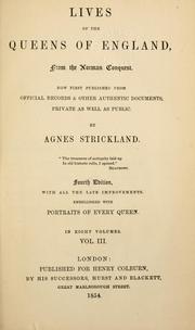Cover of: Lives of the queens of England by Agnes Strickland