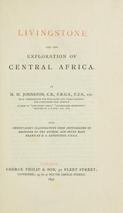 Cover of: Livingston and the explorations of Central Africa.
