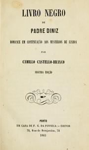 Cover of: Livro negro de padre Diniz, romance em continuação aos mysterois de Lisboa