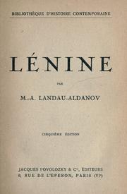 Cover of: Lénine.