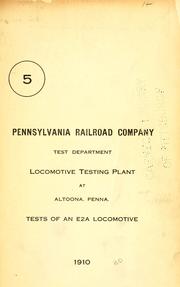 Locomotive testing plant at Altoona, Penna by Pennsylvania Railroad. Test Dept.