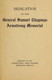 Dedication of the General Samuel Chapman Armstrong memorial