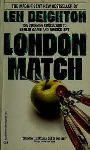 Cover of: London match by Len Deighton