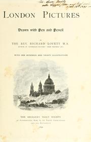 Cover of: London pictures by Richard Lovett