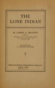Cover of: The lone Indian
