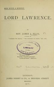 Cover of: Lord Lawrence