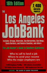 Cover of: Los angeles jobbank by 