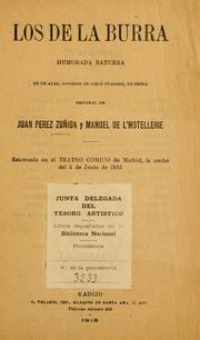 Cover of: de la burra: humorada baturra en un acto, dividido en cinco cuadros, en prosa