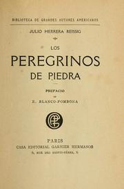 Cover of: Los peregrinos de piedra: pref. de R. Blanco-Fombona.