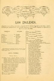 Cover of: ingleses: juguete en un acto y en verso