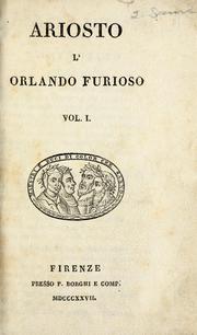 L' Orlando furioso by Lodovico Ariosto