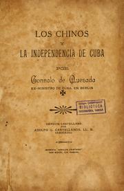 Cover of: chinos y la independencia de Cuba