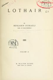 Cover of: Lothair. by Benjamin Disraeli