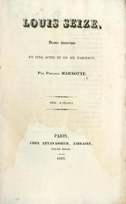 Front cover of Louis seize by Philippe Marnotte
