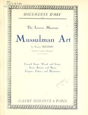 Cover of: Louvre Museum: Mussulman art.