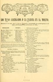 Cover of: tunos castigados, o, La zambra en el molino: zarzuela en un acto