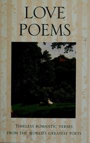 Cover of: Love poems.