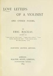 Cover of: Love letters of a violinist by Eric Mackay