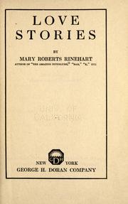 Cover of: Love stories by Mary Roberts Rinehart