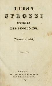 Cover of: Luisa Strozzi: storia del secolo XVI