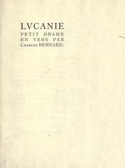 Cover of: Lucanie: petit drame en vers.