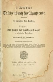 Cover of: L. Rothschild's Taschenbuch für Kaufleute: insbesondere für Zöglinge des Handels