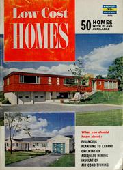Cover of: Low cost homes: 50 homes with plans available.