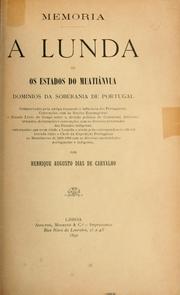 Cover of: Lunda: ou, Os estados do Muatiânvua, dominios da soberania de Portugal.