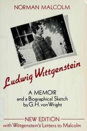 Cover of: Ludwig Wittgenstein: a memoir