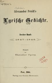 Cover of: Lyrische Gedichte