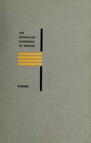Cover of: The Macmillan handbook of English. by John M. Kierzek