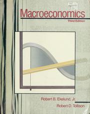 Cover of: Macroeconomics by Robert B. Ekelund Jr.