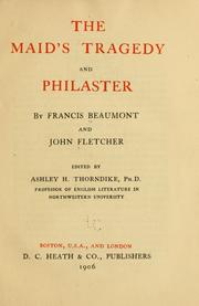 Cover of: The maid's tragedy: and Philaster