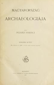 Cover of: Magyarorsz ág archaeologiája