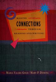 Cover of: Making connections through reading and writing