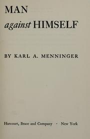 Cover of: Man against himself