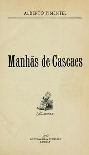 Cover of: Manhãs de Cascaes.